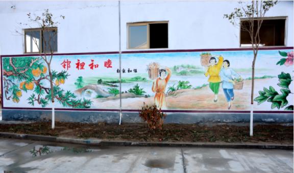 乐业乡镇文化墙 乡风文明焕发新活力